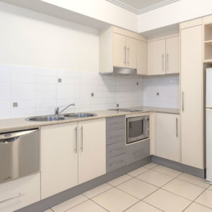 Standard One Bedroom Apartment Kitchen