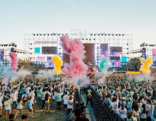 The image of the music festival event